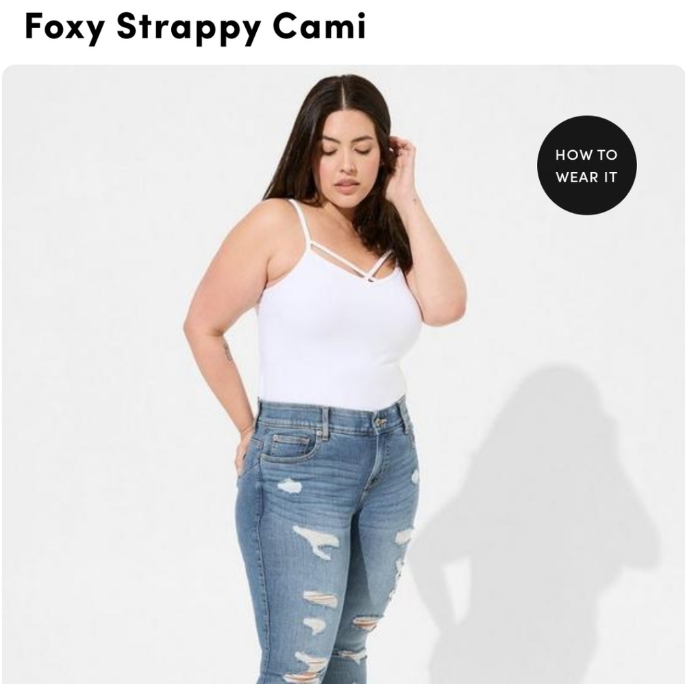 Torrid Foxy Strappy Cami White